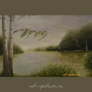 Пленэр в Сестрорецке масло холст 