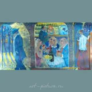 The translation of "Чужой праздник Холст , масло" into English is "Stranger's Holiday Canvas, Oil".
