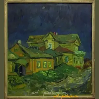 "Late Evening, oil on canvas"