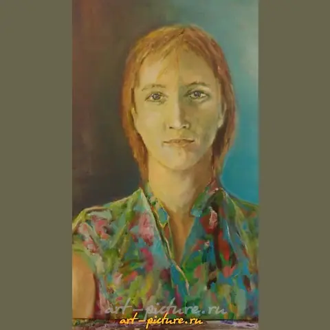"Self-portrait acrylic, canvas"