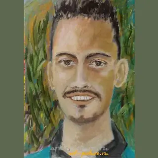 "Islander acrylic, canvas"