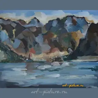 Montenegro. Liptsy. Canvas, oil. 49 x 62 cm