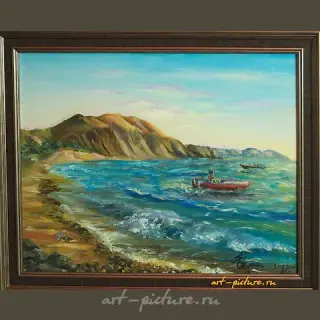 The translation of the text "ХАМЕЛЕОН холст, масло" into English is "CHAMELEON canvas, oil."