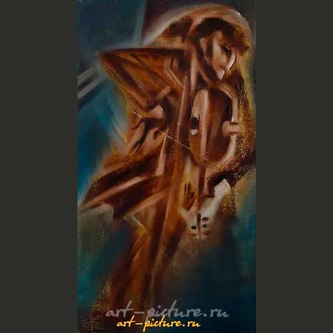 帕格尼尼 油画，画布