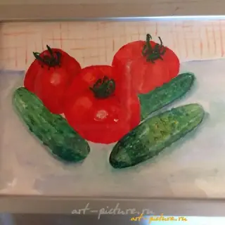 *夏天* 水粉画