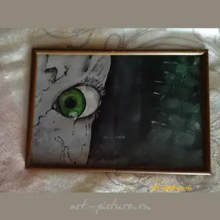 "Зазеркалье гуашь" can be translated into simplified Chinese as "镜中的世界水粉画".