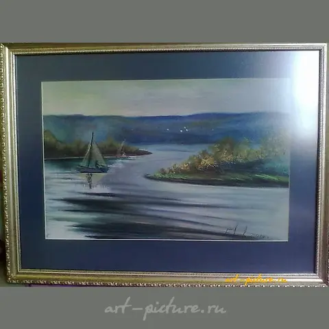 "Volga Motif - Tsarevschina (pastel)"