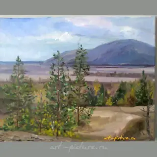 "Царевщина "-Волжский пейзаж холст ,масло 