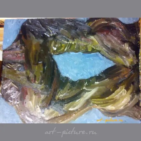 The translation of "титаны масло холст" into English is "Titans oil on canvas."