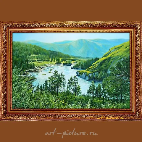 Горная долина. Алтай масло, холст 