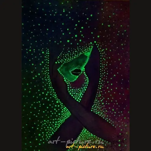 The translation of "Свет холст, акрил" is "Light canvas, acrylic."
