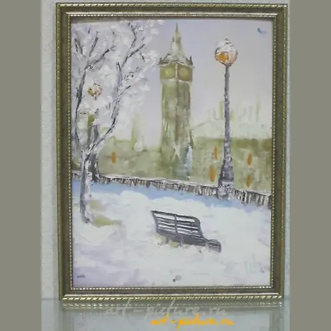 "London canvas, oil"