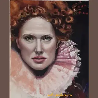 Elizabeth I (Tudor) Oil on canvas.