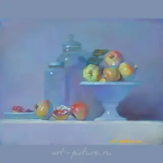"Morning." Pastel, paper.