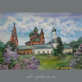 Church of Nikolai the Wet. Yaroslavl. Watercolor, paper.