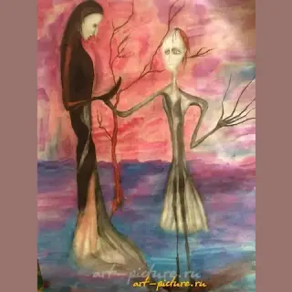 "Red wood watercolor, pencil, watercolor paper."