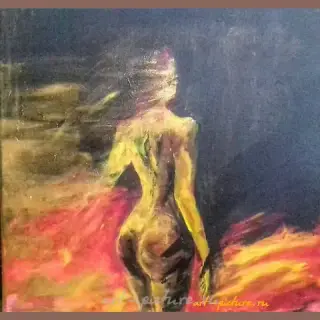 The translation of "время акрил холст" into English is "time acrylic canvas."