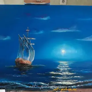 К мечте... Холст, масло 
