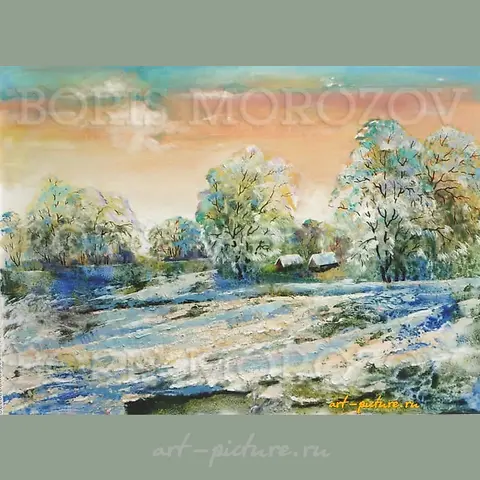 "First Snow" Paper/Tracing paper / Pencil (graphics)