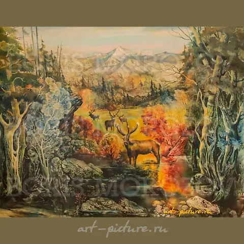 «保护区» 布面油画