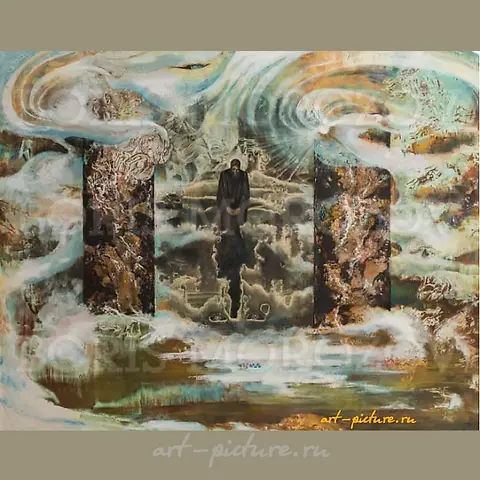 The translation of the text is:  
"Itiqasa" Paper/Watman / Watercolor