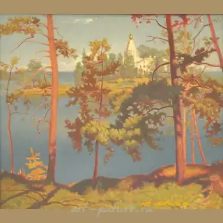 Valaam. Nikolsky Skete. Oil on canvas.