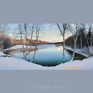 Начало марта масло, холст 