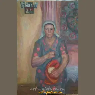 "Mother Canvas, oil"