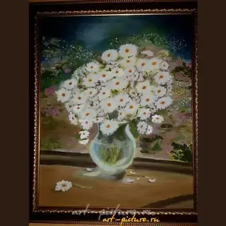 "雏菊" 布面油画
