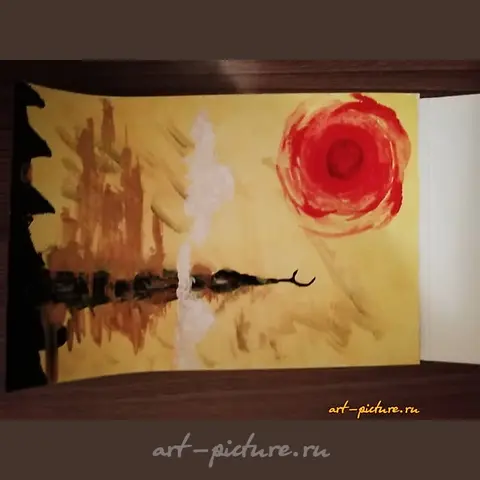 The translation of "Восток" Акварель into English is "East" Watercolor.
