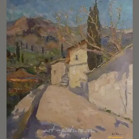 切霍夫卡。画布。油画。50 x 55