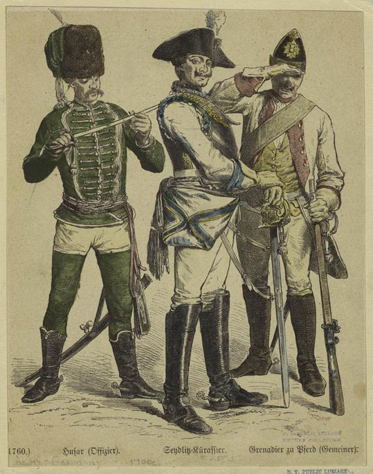 Seydlitz-Kürassier1760，雕刻1913