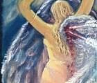 Статуэтка Wounded angel canvas oil