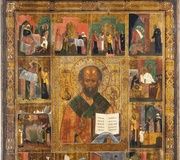 Икона большого размера с Святым Николаем Мирликийским