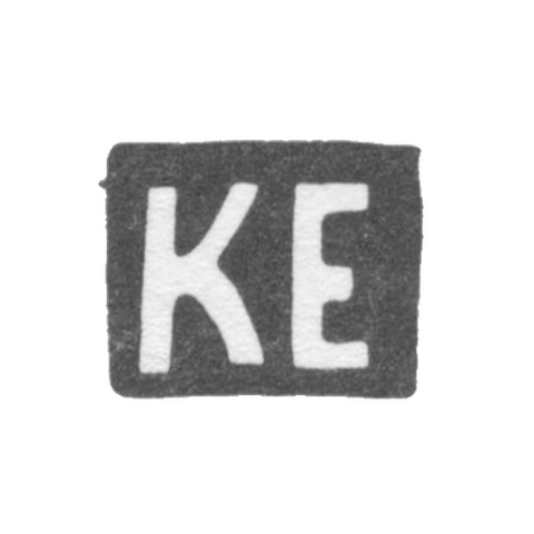 Claymo, unknown master Kalinin (Trust) - initials of "KE" - 1867.