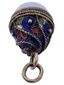 RUSSIAN GILT SILVER CLOISONNE ENAMEL EGG PENDANT