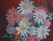 Summer bouquet oil, canvas