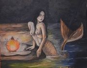 "Mermaid" oil, canvas on the subframe