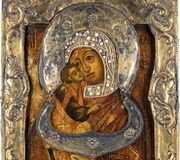 Donskaya Mother of God Icon with Silver