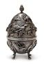 THE IMPERIAL RUSSIAN SILVER HUNTING EGG BY CYPRIAN LABECKI, ...