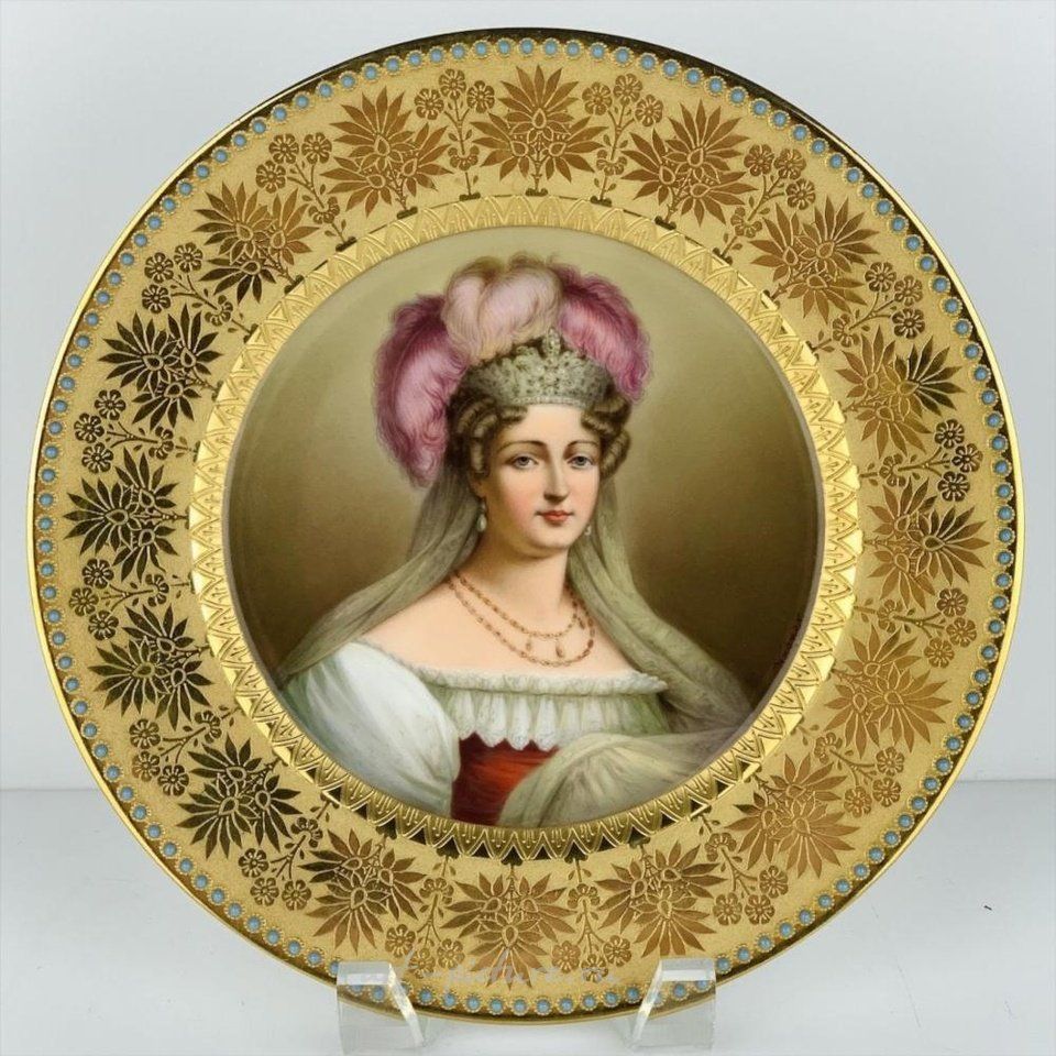 Royal Vienna Porcelain , 19TH C. ROYAL VIENNA PLATE