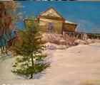 Статуэтка Winter landscape oil, ca…