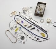 Серебряный комплект из плетеной ленты на цепочке для ожерелья и браслета, серебро...