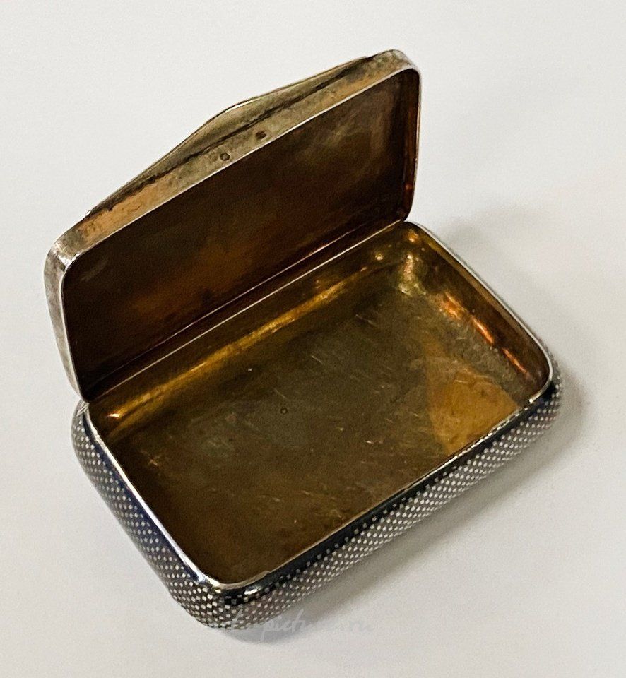 Russian silver , HM SILVER RUSSIAN NIELLO WORK PILL BOX - INSCRIBED EQUITATIO...