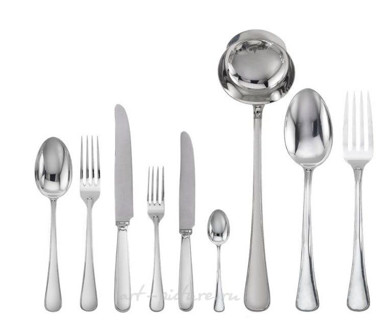 Большой набор серебряных столовых приборов Parma от Buccellati
