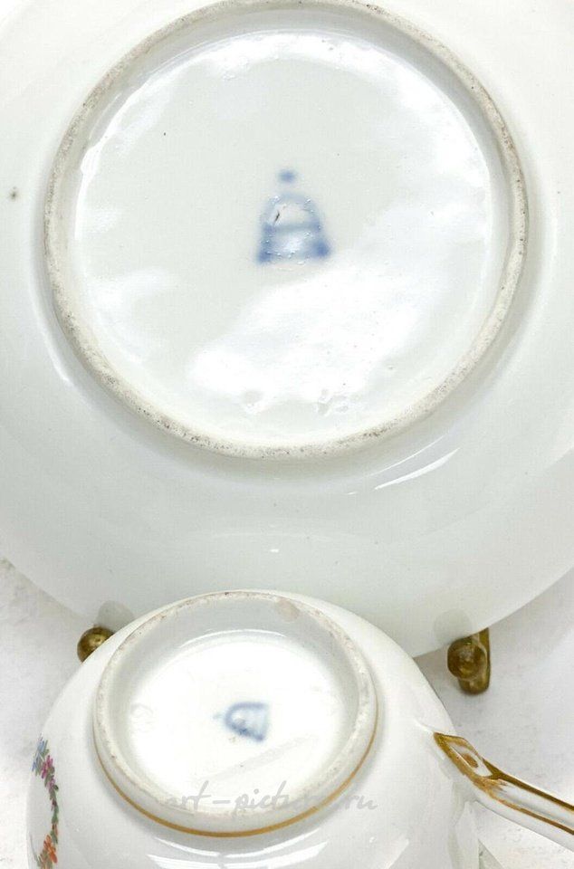 Royal Vienna Porcelain , Imperial Royal Vienna HPorcelain Cup & Saucer