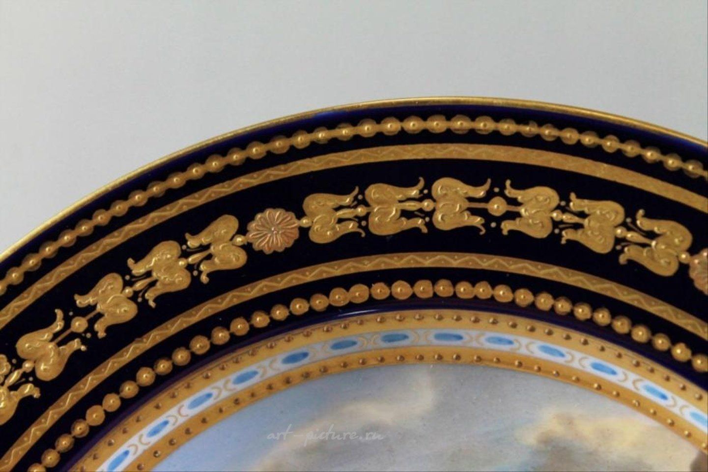 Royal Vienna Porcelain , Royal Vienna Plate Titled "Decoration"