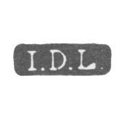 Клеймо мастера Линдквист Иоганн Дидрих - Ленинград - инициалы "I.D.L."