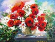 Poppies canvas, oil