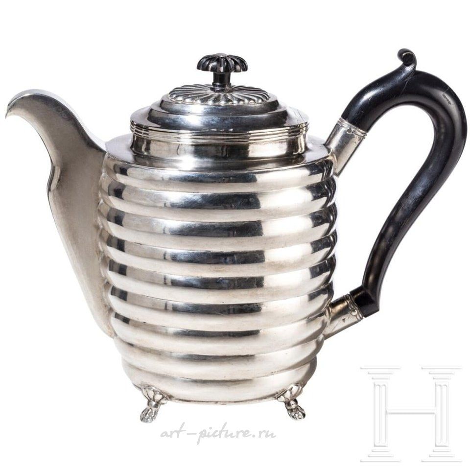 Русское серебро , Серебряный кофейник, Россия, Тула, 1821